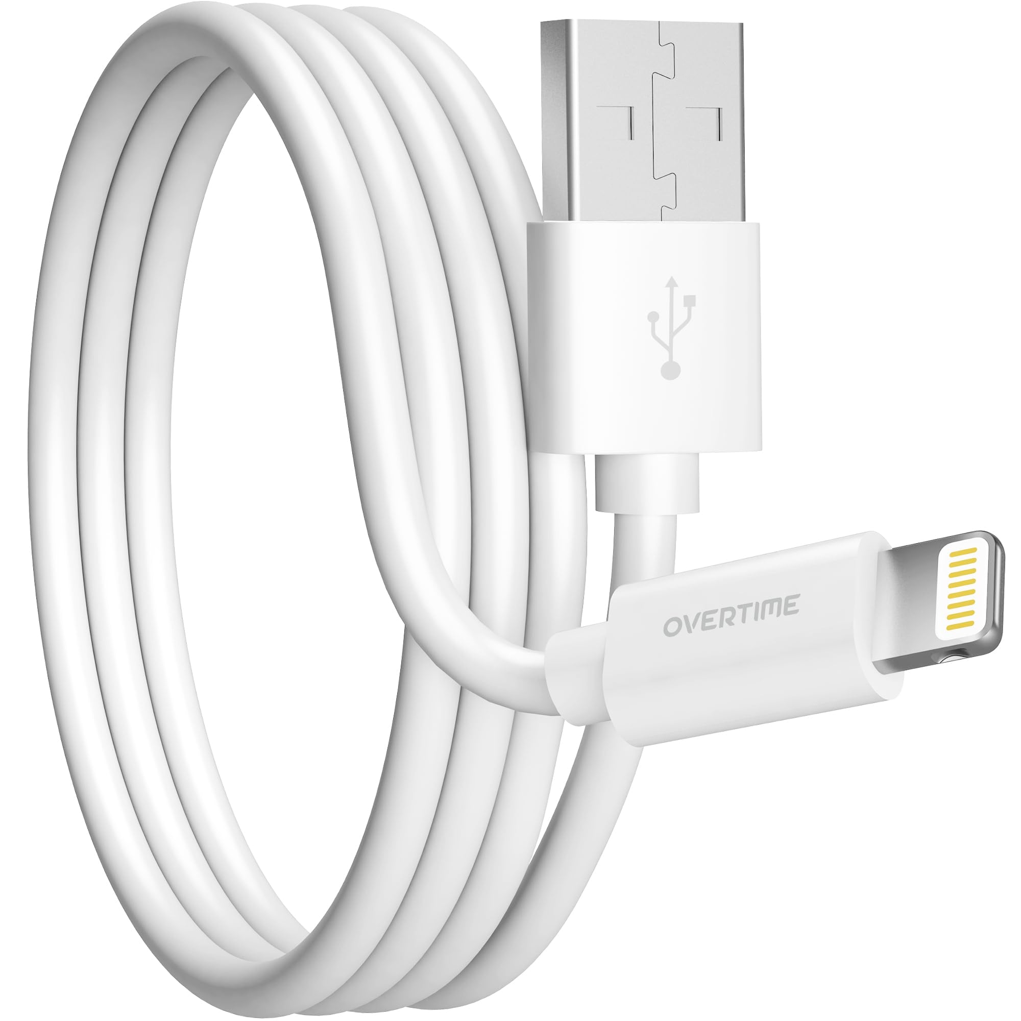 Overtime Iphone Lightning Cable, Mfi Certified, Portable & Smart Charging Usb A To Lightning Cable, Ultra Fast Apple Charging Co